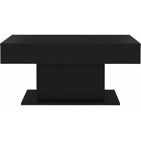 Tavolino Basso Tavolino da Salotto Tavolino da divano Nero 90x60x35 cm in  Truciolato ITD37159