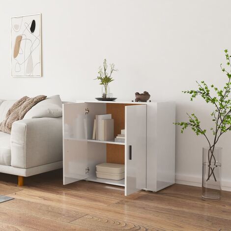 EASYCOMFORT Credenza Moderna Bianca, Credenza Bassa Buffet per