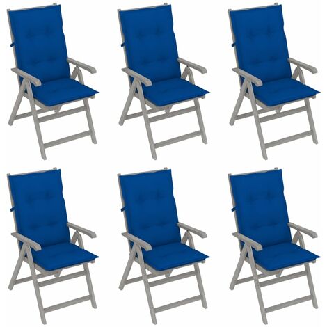 Set Di 6 Sedie Da Giardino Con Braccioli - Nere, Resistenti E Comode Fino A 120kg - Foto 7