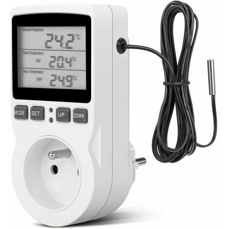 Regolatore di temperatura digitale Riscaldamento Raffreddamento Termostato  Uscita 250V Regolatore di temperatura LCD per regolatore di