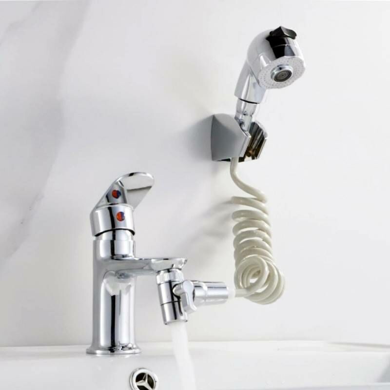 Doccetta per lavandino - Set completo doccino per lavandino e bidet con  tubo estensibile 3M - INEEDIT