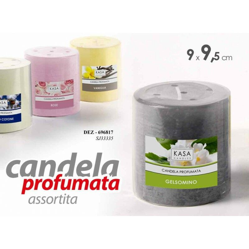 Candele profumate assortite diam cm 9 x 9.5 h