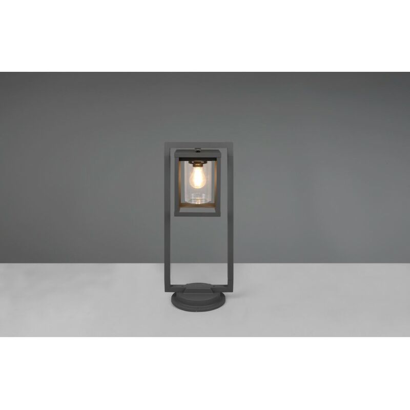 Trio Lighting Lampada da Terra da Esterno con Sensore Crepuscolare - 100 cm  - E27 - Lunga - Antracite