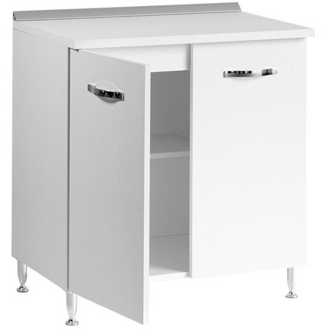 Mobile per cucina Bianco Frassinato 1 anta Cm 30x50xH 85