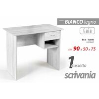 Scrivania con cassetto grigio cameretta ufficio cm 90 x 50 x 75 h