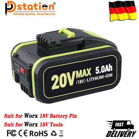 20V 5.0Ah Ersatz-Akku für Worx 20V Akku WA3553 WR142E M700 WA3551 WA3551.1 WA3553 WA3553.1 WA3553.2 WA3556 WA3572 WA3605