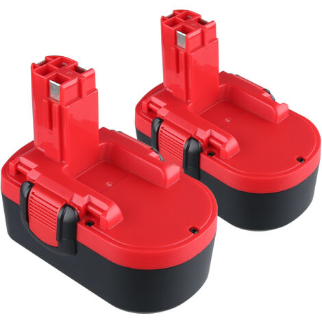 PDstation 2x 4,8Ah BAT181 Akkus kompatibel mit Bosch PSB 18 VE 2, PSR 18 VE-2 Elektrowerkzeug Ersatz für Bosch 2607335536 BAT181 BAT025 BAT026 BAT160 BAT180 BAT189 (4800 mAh, NiMH, 18 V) (1/5)