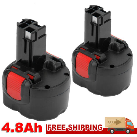 4X 9.6V Akku für Bosch PSR 960 5,0AH BAT048 GSR PSR 9.6 VE-2 NiMH / Ladegerät eB