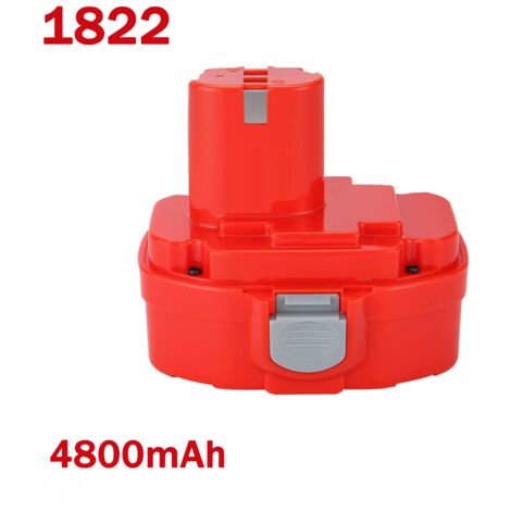 18V 4.8Ah NI-MH Ersatzbatterie kompatibel mit Makita 1822 PA18 1823 1834 1835 192826-5 192827-3 192829-9 193159-1 193140-2 193102-0 4 344D 34D 026DA 5036DA 5046DA 6343D 6347D 8390D (1/5)