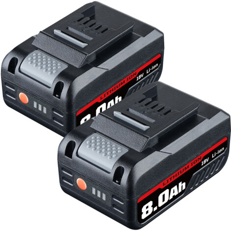 18V 8.0Ah Akku kompatibel mit Einhell Power X-Change – Li-Ion Hochleistungsakku mit LED-Ladezustandsanzeige – Ersatzakku für 18V Elektrowerkzeuge