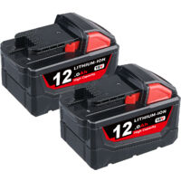PDstation 2X Für Milwaukee M18 XC 12,0 Ah M18B5 Lithium-Batterie 48-11-1890 M18B4 48-11-1820 48-11-1850 48-11-1828 M18B6