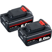 2Pack Lithium LB2X4020 8,0Ah Ersatz für Black and Decker 20V MAX 20V Batterie LBXR20 LBXR20-OPE LB20 LBX20 LBX4020 Batterie Pin