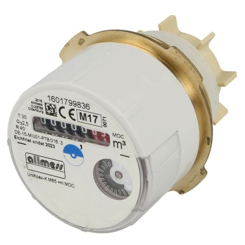 Altro misuratore di acqua di marca con adattatore unikoax M65-K acqua fredda