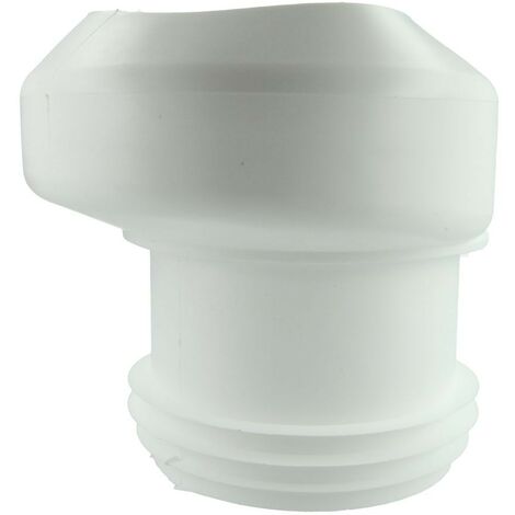 Connettore wc 18,5 mm eccentrico 100 x 100 i/e, bianco, per EURO-WC