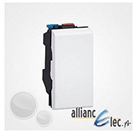 Legrand Mosaic - Obturateurs - 1 module - blanc - Réf : 077070