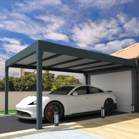 Carport isotoit® MODERN îlot Gris anthracite 5,02x3,00m (1/5)