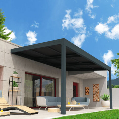 Pergola solaire ENERGY Gris anthracite 3,613x4,668m 3200W (1/5)