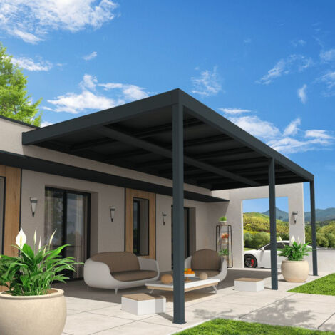 Pergola solaire ACTIVE Gris anthracite 6,949x3,491m 4800W (1/5)