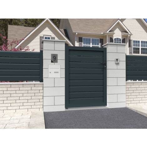 Portillon brise-vue Gris anthracite L 1000 x H 1707 mm (1/2)