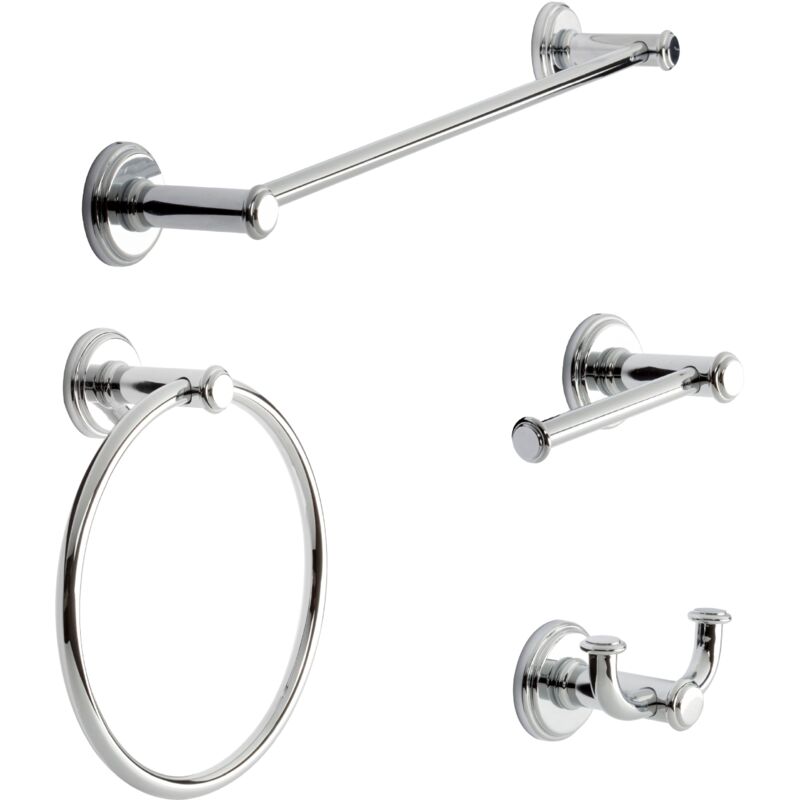 Set completo accessori bagno bianco in ceramica Cristal Set completo accessori bagno bianco in ceramica Cristal