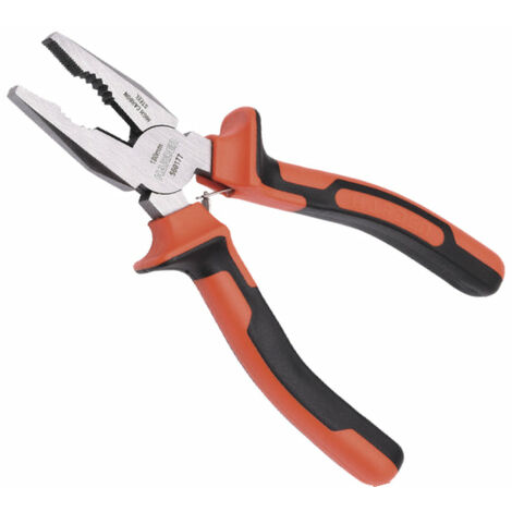 Pinza Universale APS 75852 In Acciaio INOX - 19,5 Cm Con Clip Di Fissaggio - Finitura Gunmetal Lucida A Specchio - Made In Germany