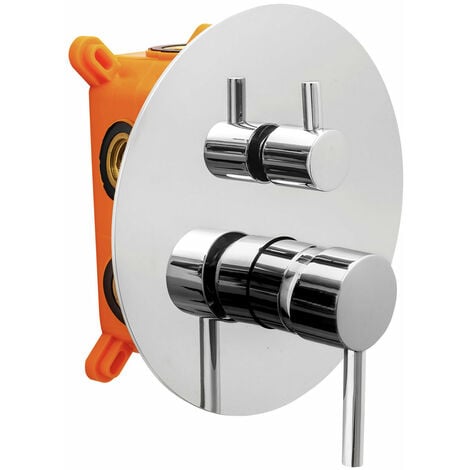 Deviatore Doccia A Tre Vie In Ottone Cromato - Per Bagno E Cucina - Foto 5