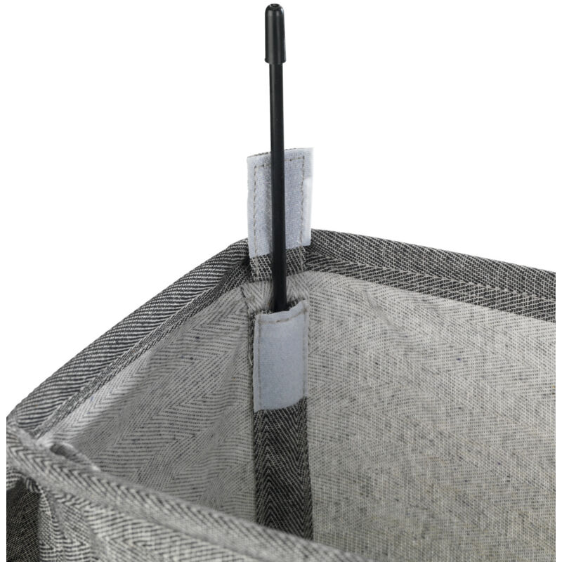 WENKO Panier à Linge Bamboo Rond Gris - Corbeille à Linge, avec Sac à Linge, Bambou, 35 x 60 x 35 cm, Gris WENKO Panier à Linge Bamboo Rond Gris - Corbeille à Linge, avec Sac à Linge, Bambou, 35 x 60 x 35 cm, Gris