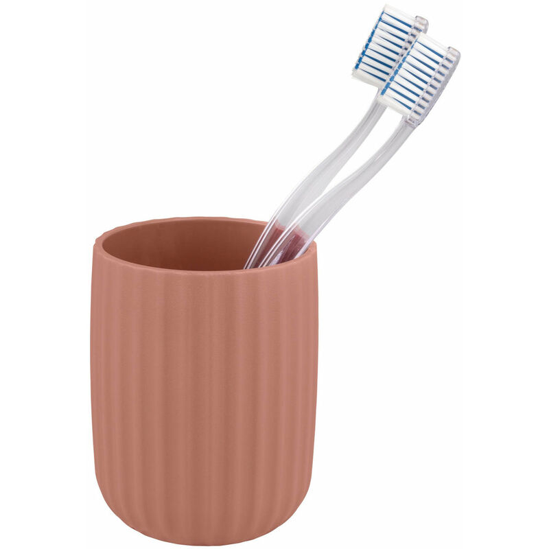 tesa 40327-00000-00 SMOOZ Gobelet porte-brosse à dents colle chrome  (brillant), blanc (satiné)