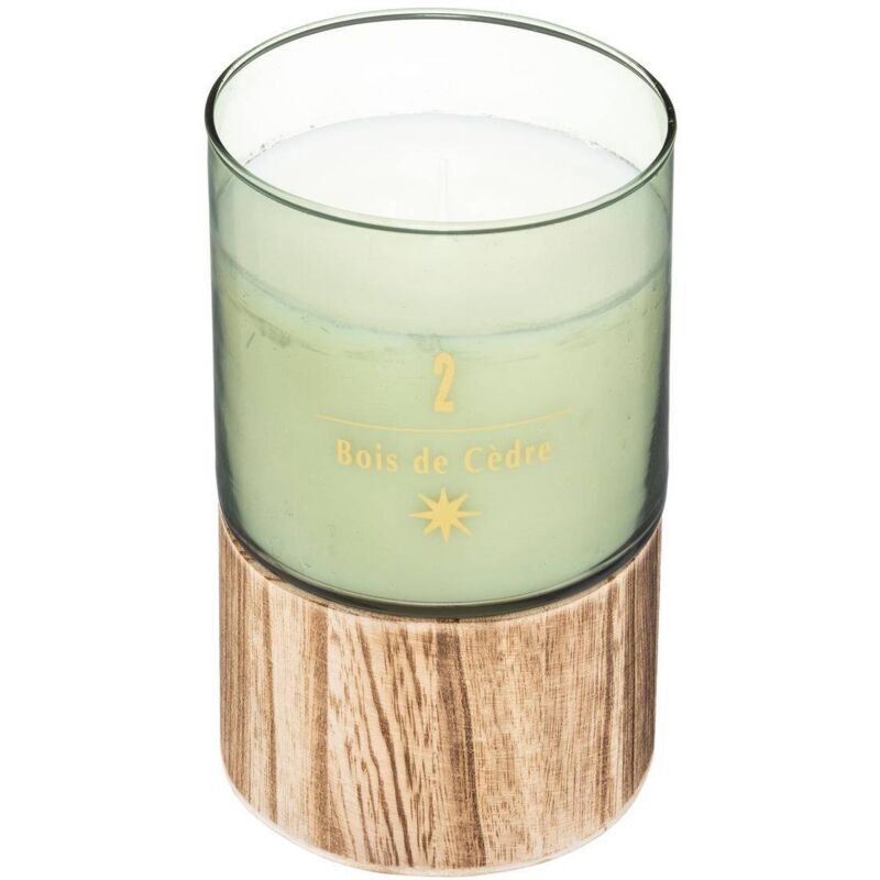 Bougie décorative, parfum de cèdre, 360 g
