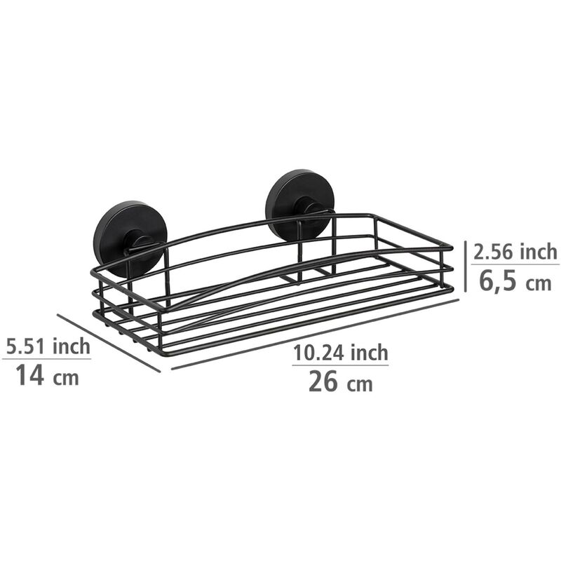 Raclette De Douche, Raclette Salle De Bain, Support Mural, Solution Sans  Perçage, Innovation 'vacuum Loc Plus', Pavia, Noir