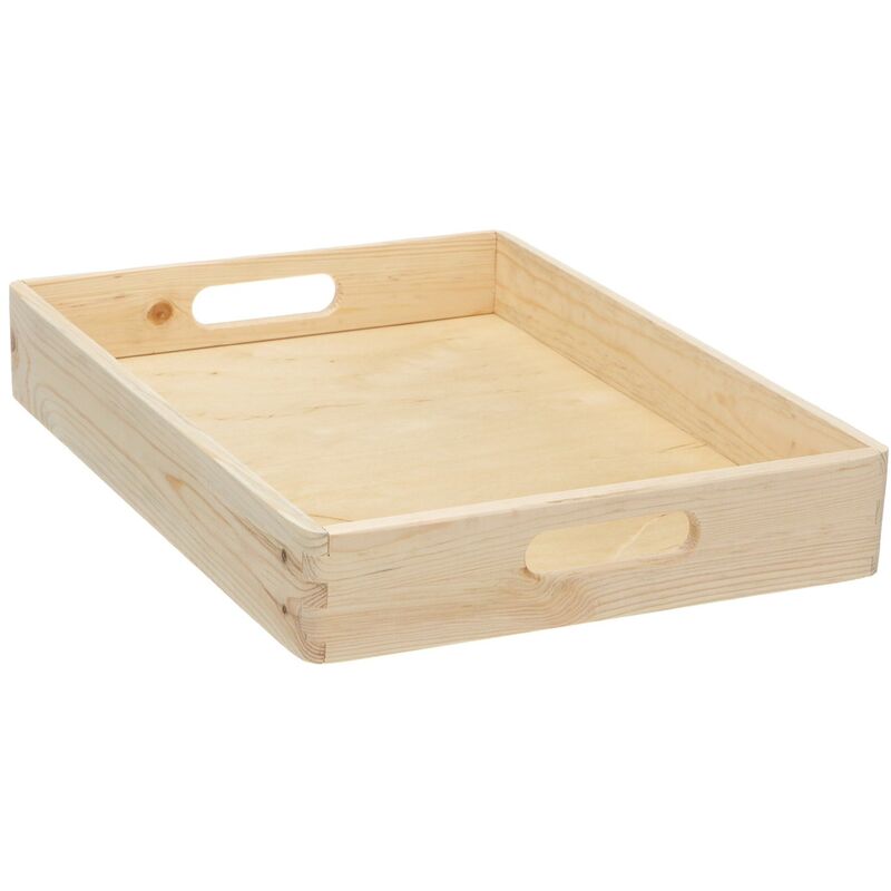 Plateau Lotus En Bois Massif - Support De Rangement Élégant Pour Clés, Bijoux, Huiles D'Aromathérapie Et Bougies - Décoration Zen