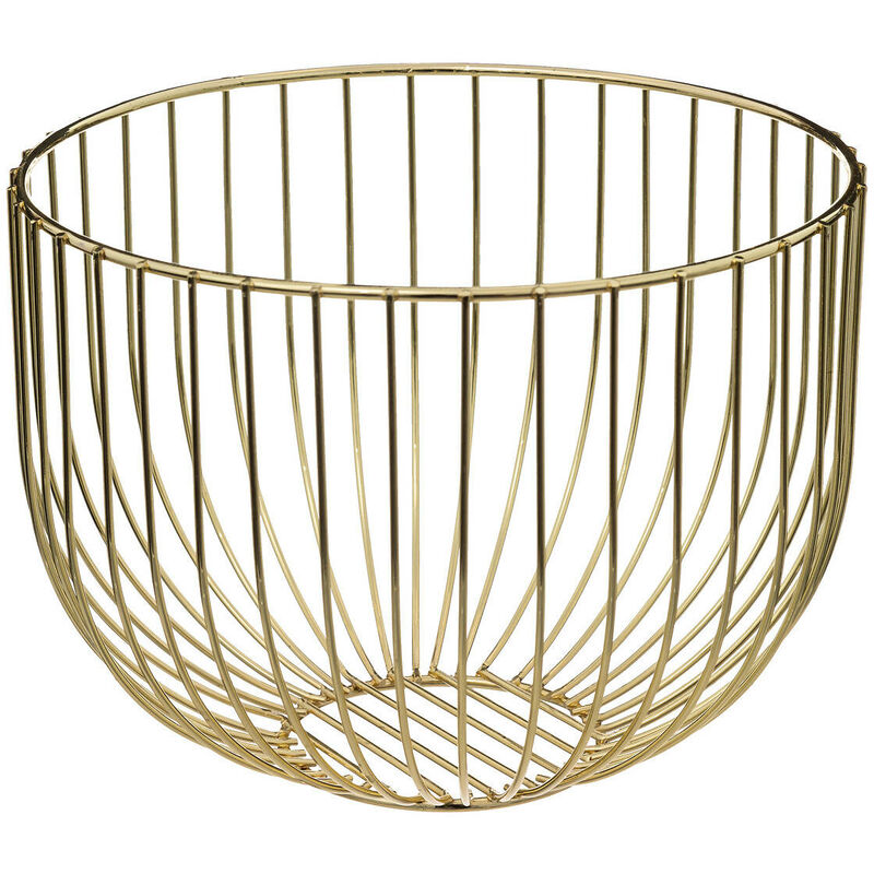 LIBKEN Corbeille à Fruits En Métal Avec Couvercle Et Panier En Maille – Support Pour Fruits Et Légumes Pour Comptoir De Cuisine – Paniers De Présentation De Comptoir – Bol De Rangement