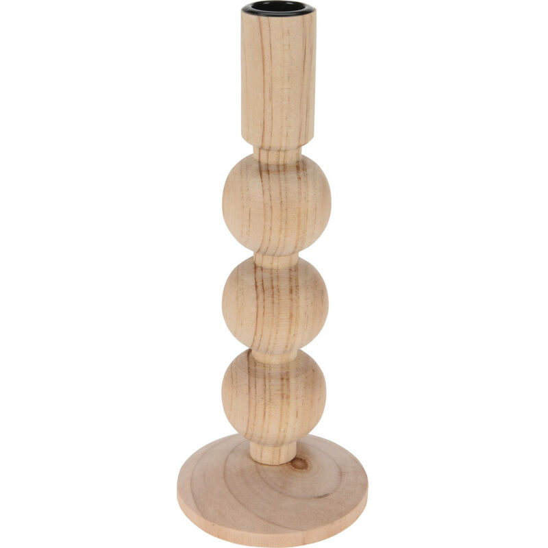 Bougeoir Cylindrique En Bois Massif - Porte-bougie Déco Naturelle - Neuf