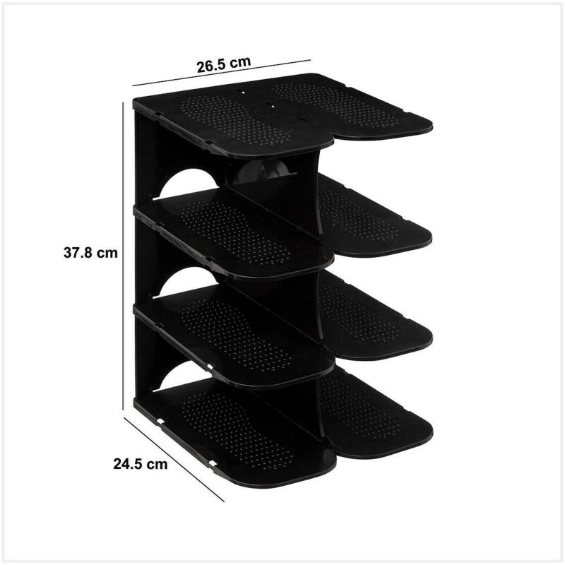 Lot Étagères à Chaussures Réglables Froadp – Double Couche Antidérapante – 10/20/30 Pièces – Blanc