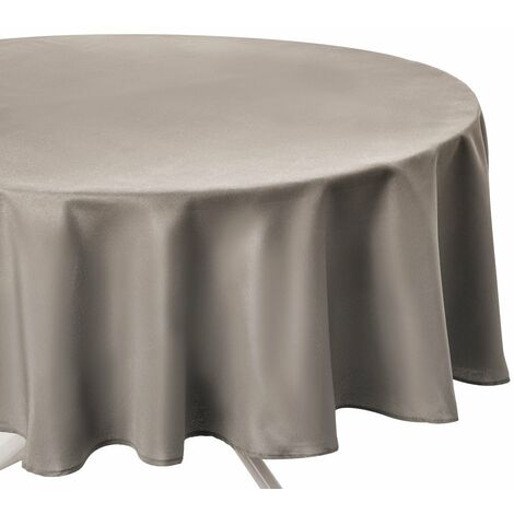 Atmosphera – Nappe ronde anti-tache 180 cm en polyester – Traitement résistant à l'eau – Entretien facile – Pour table moderne et élégante