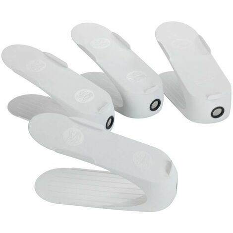 WENKO Lot de 4 organisateurs Blanc (1/5)