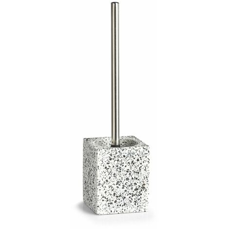 Bac à brosse wc TERRAZZO + brosse, polyrésine, ZELLER