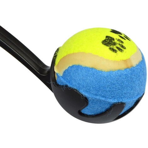 Lanceur de balle de tennis pour chien + balle, 48 cm, noir