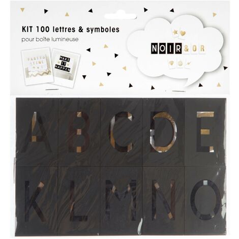 Lettres pour panneau lightbox, 100 pièces, coloré (1/2)