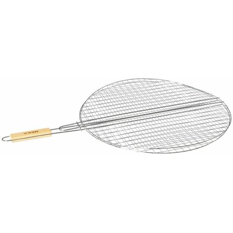 Ac-Deco – Grille de barbecue ronde 50cm en acier inoxydable – Surface de cuisson sécurisée – Compatible avec barbecues ronds