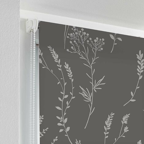 Store Enrouleur Occultant 100% Polyester à Motif Floral | Personnalisable En Largeur (65-145 Cm) | Pour Fenêtre Intérieure Ou Extérieure - 3
