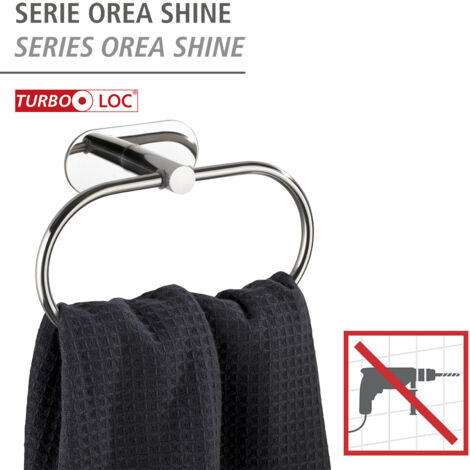 Porte-serviettes Et Porte-vêtements Hella WENKO - Style Industriel Noir Pour Salle De Bain