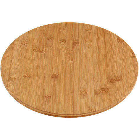 Bamboo table rotative pour le fromage et collations