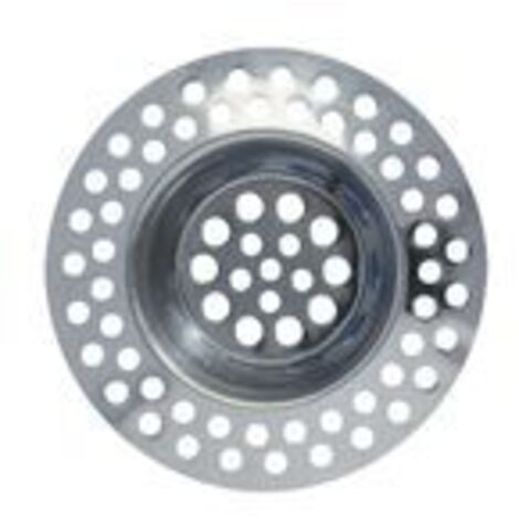 Passoire D'évier En Acier Inoxydable 304 Noir - Avec Trop-plein Réglable - 20 Trous Anti-obstruction - 114 Mm