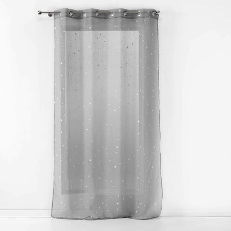 Panneau a oeillets 140 x 240 cm voile sable phosphorescent fluo night Gris (1/5)