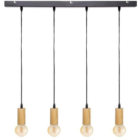 AYS lampe suspendue, cadre en bois, 80 cm