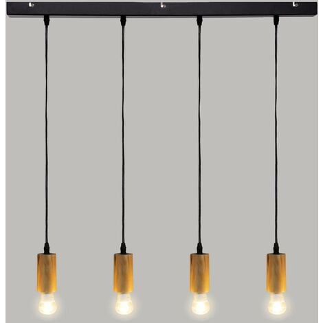 AYS lampe suspendue, cadre en bois, 80 cm