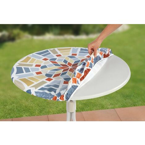 Housse de table élastique Mosaïque - Modèle L