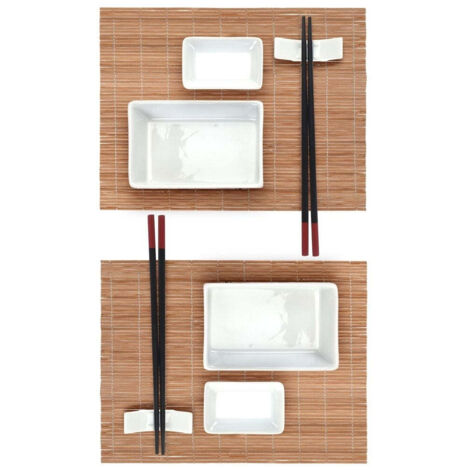 Kit Sushi Débutant 16 Pièces DAJAVE - Tapis Bambou, Bazooka à Sushi, Moules, Outils Complets