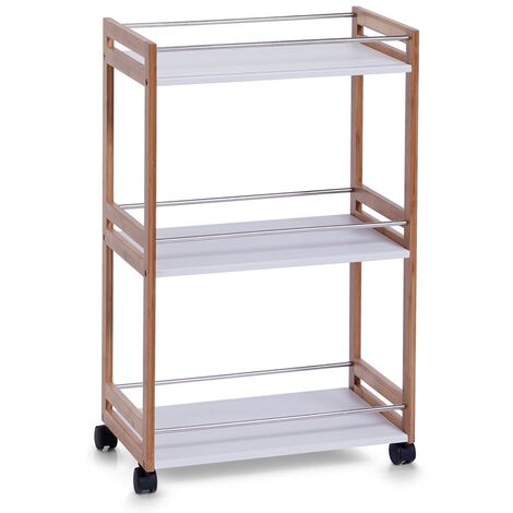 Zeller Bamboo chariot de salle de bain naturel 81x51x30 cm (1/2)